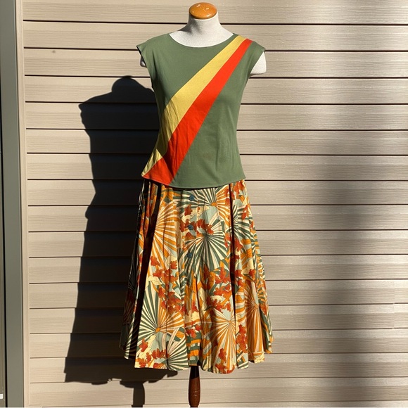 Amazing 1970s vintage ensemble ( skirt and top) - Picture 5 of 13